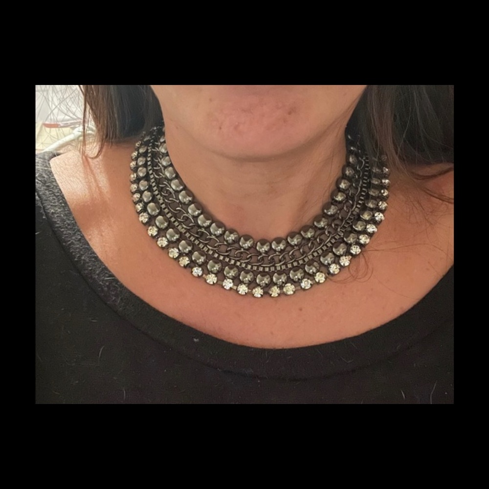 NWT Charming Charlie Rhinestone Statement Choker